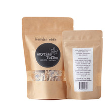 Shop Toffee made with White chips and lavender.  Buy toffee with white chips and real lavender.